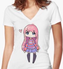LDShadowlady Women's Fitted V-Neck T-Shirt