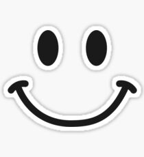 Smiley Face T-shirt Sticker