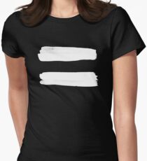 Equality Paint White Women's Fitted T-Shirt