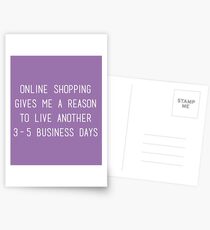 Online Shopping Postcards