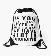 Mochila de cuerdas Tenemos mucho en común