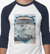 Berlin Trabant Car On The Berlin Wall Men's Baseball ¾ T-Shirt