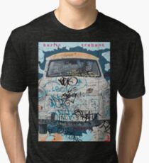Berlin Trabant Car On The Berlin Wall Tri-blend T-Shirt