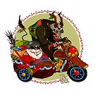 Greetings From Krampus and Claus by ThisMightyDimo