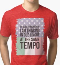 Thinking in Due (Yank Version) Tri-blend T-Shirt