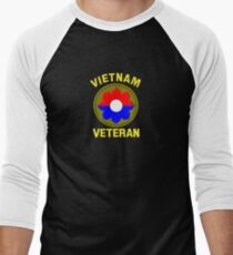 9th Infantry Division (Vietnam Veteran Men's Baseball ¾ T-Shirt