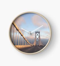 San Francisco Bay Bridge at Sunset Clock