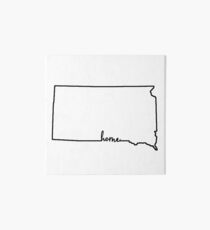 South Dakota Home Outline Art Board