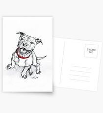 Happy Staffie Postcards