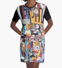 The Magician on Television Graphic T-Shirt Dress