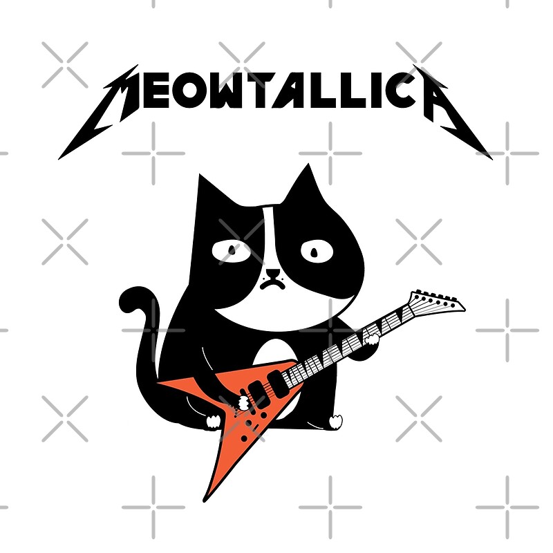 “Cat Playing Guitar Shirt” by blessart | Redbubble