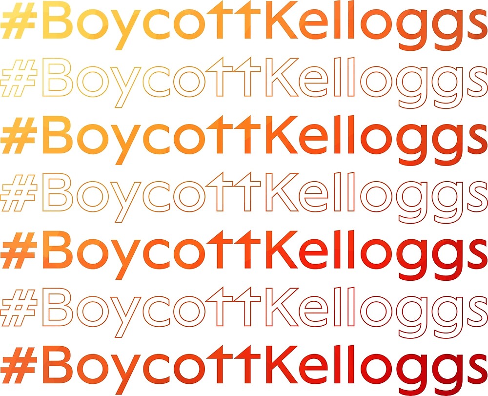 "Boycott Kellogg's" by leonelfunes Redbubble