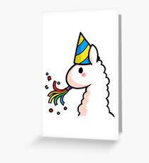 Happy Birthday Llama Greeting Card