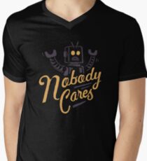 Camiseta de cuello en V A nadie le importa