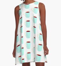 Coffee A-Line Dress