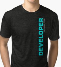 Eat Sleep Code Repeat Developer Programmer Tri-blend T-Shirt