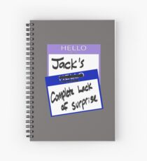 Fight Club: "I AM JACK'S COMPLETE LACK OF SURPRISE" Spiral Notebook