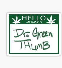 Dr. Green Thumb Sticker