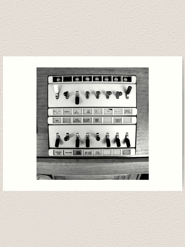 Alternate view of Telephone Switchboard, Royal Yacht Britannia Art Print