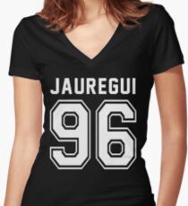 JAUREGUI 96 Women's Fitted V-Neck T-Shirt
