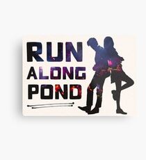 Run Along Pond Metal Print