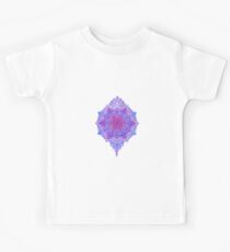 happy flower charm blue Kids Tee