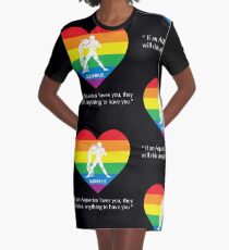 LGBT T-shirts: Aquarius Graphic T-Shirt Dress