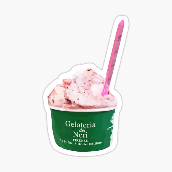 Gelateria dei Neri Florence Italy Gelato Sticker