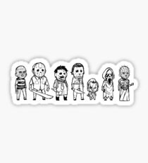 Horror villain sketches Sticker