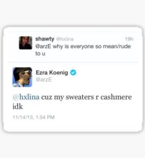ezra koenig tweet Sticker