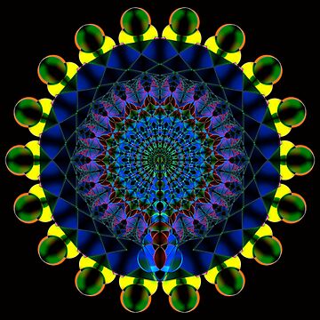 Artwork thumbnail, Fractal Mandala 4 by WarrenPHarris