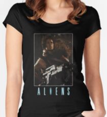 Aliens - Ripley & Newt Women's Fitted Scoop T-Shirt