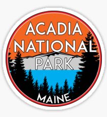 ACADIA NATIONAL PARK MAINE MOUNTAINS HIKING CAMPING HIKE CAMP 2 Sticker
