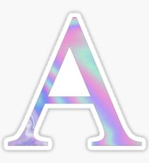 Alpha- Holographic - Greek Letter Sticker