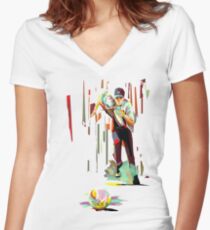 The Showdown Women's Fitted V-Neck T-Shirt