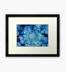 Cool Water Mandala Framed Print