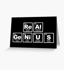 Real Genius - Periodic Table Greeting Card