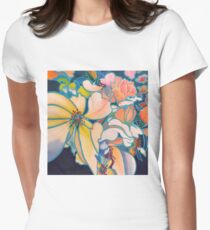 Kinetic Blossoms Women's Fitted T-Shirt