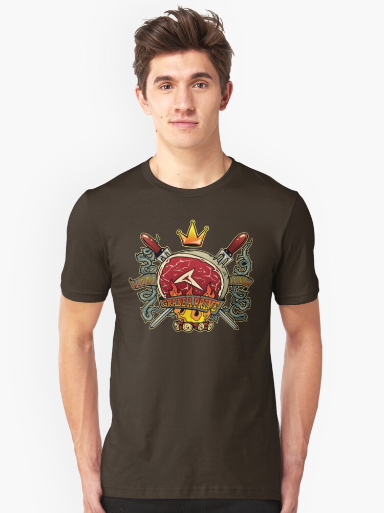 Alternate view of Flame Licked Grade A Prime Slim Fit T-Shirt