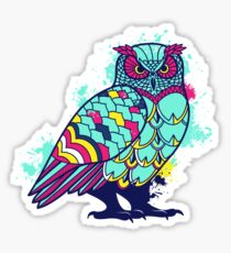 Geometric Owl Sticker