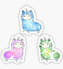 Tie Dye Cute Llama/Alpaca Pack Sticker
