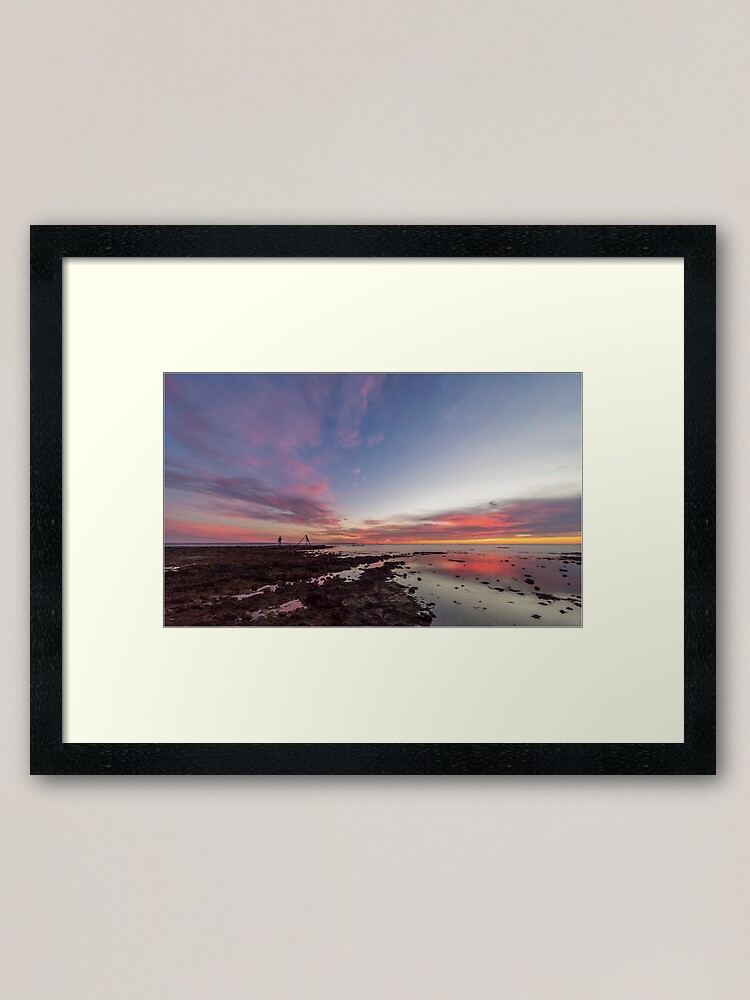 Alternate view of Sunset at Rickett's Point Framed Art Print