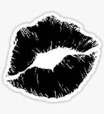 Black lips Sticker