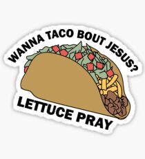 Lettuce Pray Sticker