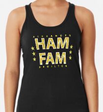 ALEXANDER HAMILTON: HAM FAM GOLD CLASSIC Racerback Tank Top