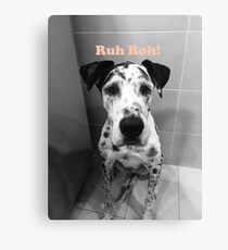 Ruh Roh! - Great Dane Canvas Print
