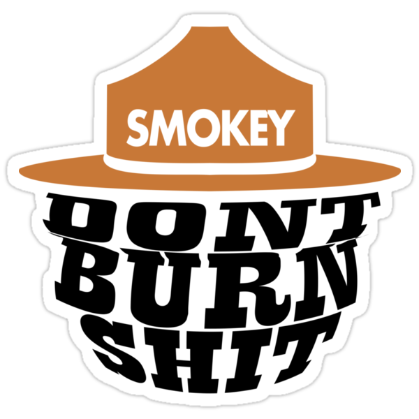 "Smokey Bear" Stickers by Johnny Tsunami | Redbubble