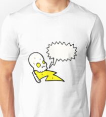 cartoon crazy skull Unisex T-Shirt