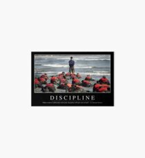 Discipline: Inspirational Quote and Motivational Poster Art Board