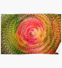 Abstract Autumn Leaf Swirl Poster